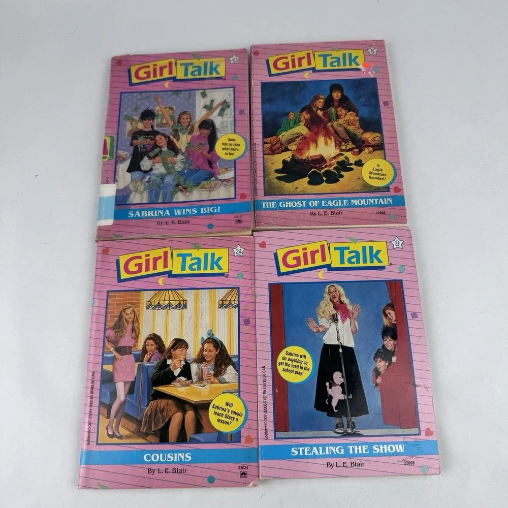 GIRL TALK Lot of 4 Paperback Books Vintage Cousins Stealing the Show 90s Y2K